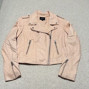 Lamarque Blush Leather Jacket
